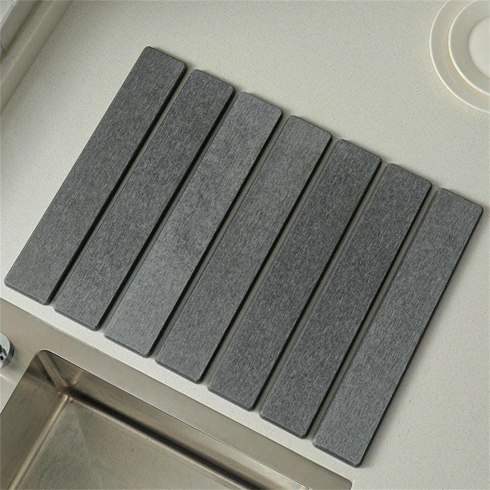 Foldable Stone Dish Drying Mat