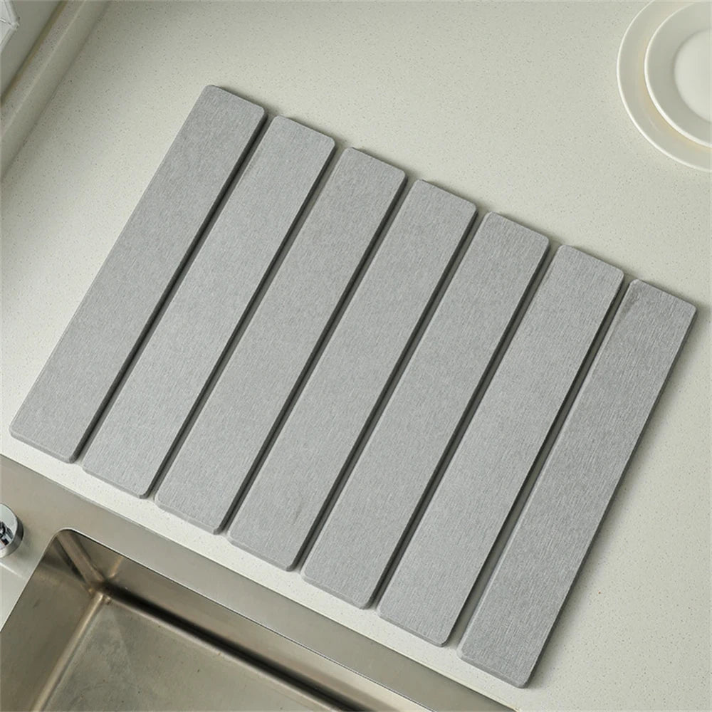 Foldable Stone Dish Drying Mat